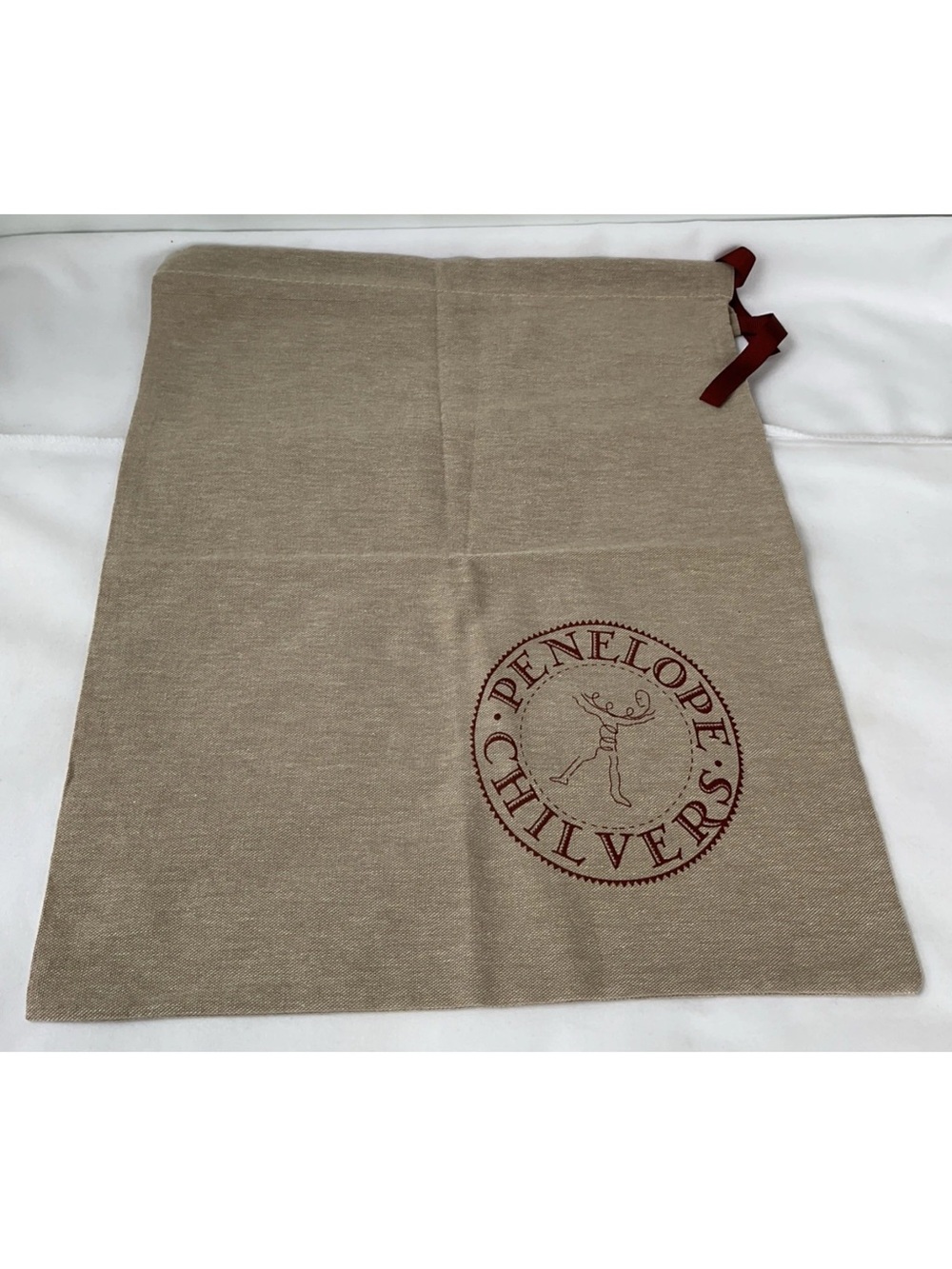 Penelope Chilvers Dust Bag Drawstring 18X15 W/Ribbon Excellent Unused